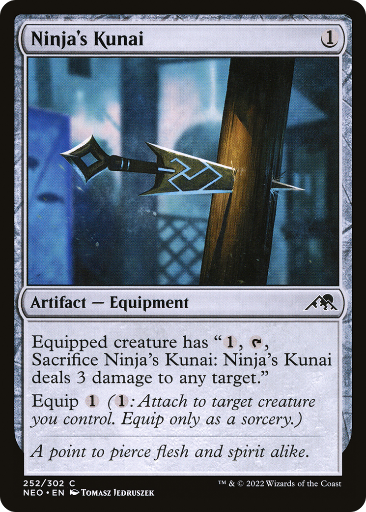 Ninja's Kunai (NEO-252) - [Kamigawa: Neon Dynasty] Foil