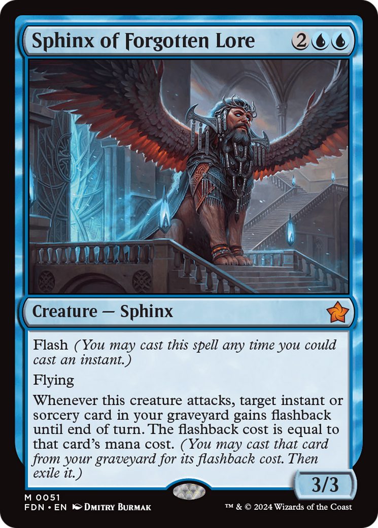 Sphinx of Forgotten Lore (FDN-051) - [Foundations] Foil