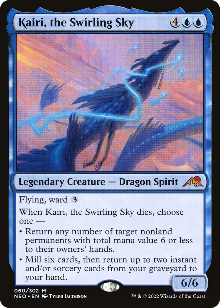 Kairi, the Swirling Sky (NEO-060) - [Kamigawa: Neon Dynasty] Foil
