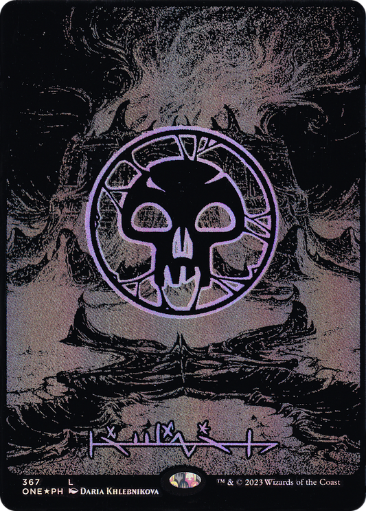 Swamp (ONE-367) - [Phyrexia: All Will Be One] (Borderless) Foil