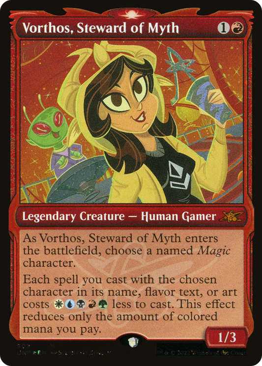 Vorthos, Steward of Myth (UNF-502) - [Unfinity]: (Showcase) Foil
