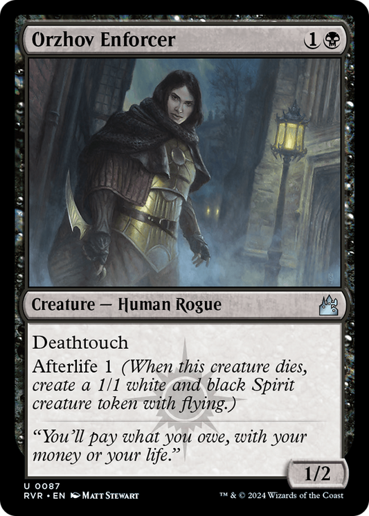 Orzhov Enforcer (RVR-087) - [Ravnica Remastered] Foil