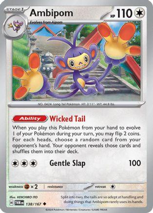 Ambipom 138/167 - SV06 Twilight Masquerade - Emmett's ToyStop