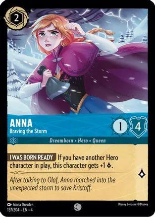 Anna - Braving the Storm (137/204) Cold Foil - Ursulas Return - Emmett's ToyStop