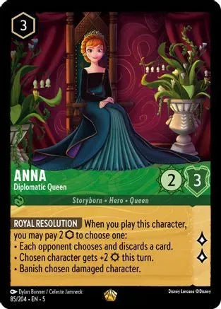 Anna - Diplomatic Queen (85/204) Cold Foil - Shimmering Skies - Emmett's ToyStop