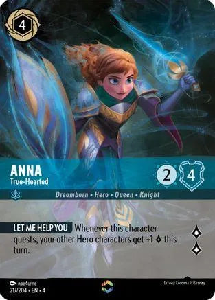 Anna - True-Hearted (Enchanted) (217/204) Holofoil - Ursulas Return - Emmett's ToyStop