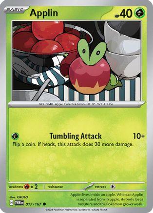 Applin 17/167 - SV06 Twilight Masquerade Reverse Holofoil - Emmett's ToyStop