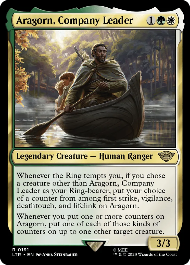 Aragorn, Company Leader (LTR-191) - [The Lord of the Rings: Tales of Middle-earth] Foil - Emmett's ToyStop