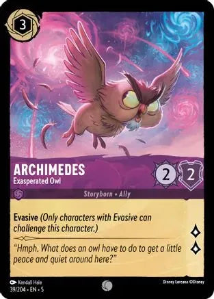 Archimedes - Exasperated Owl (39/204) Cold Foil - Shimmering Skies - Emmett's ToyStop