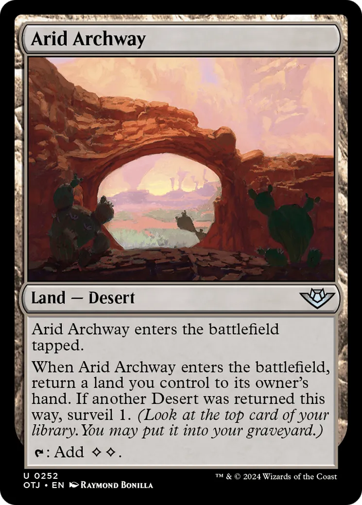 Arid Archway (OTJ-252) - [Outlaws of Thunder Junction] - Emmett's ToyStop