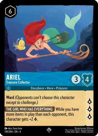 Ariel - Treasure Collector (139/204) Cold Foil - Ursulas Return - Emmett's ToyStop