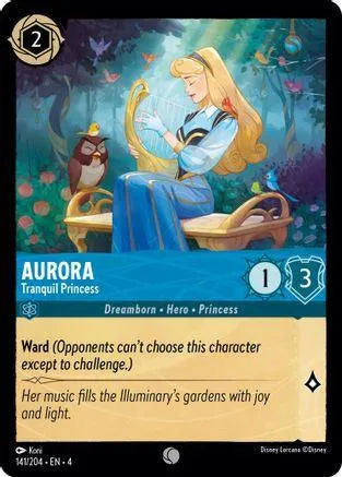 Aurora - Tranquil Princess (141/204) Cold Foil - Ursulas Return - Emmett's ToyStop