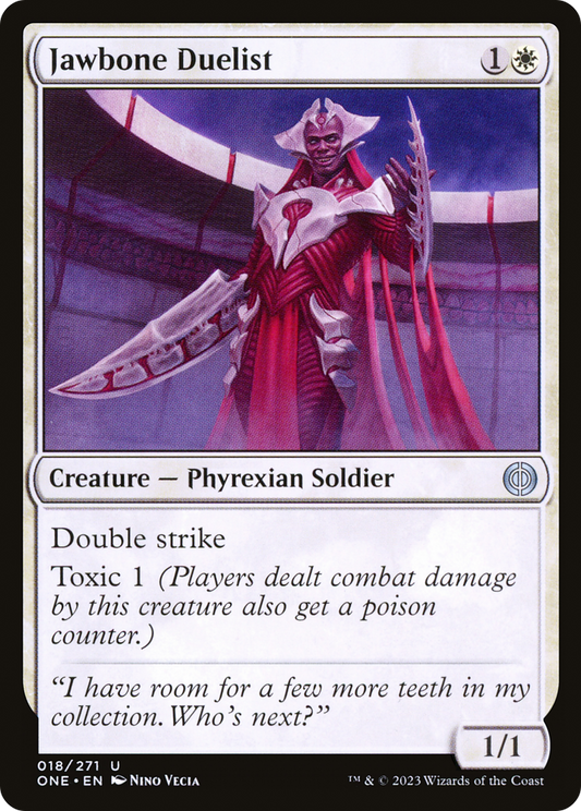 Jawbone Duelist (ONE-018) - [Phyrexia: All Will Be One] Foil