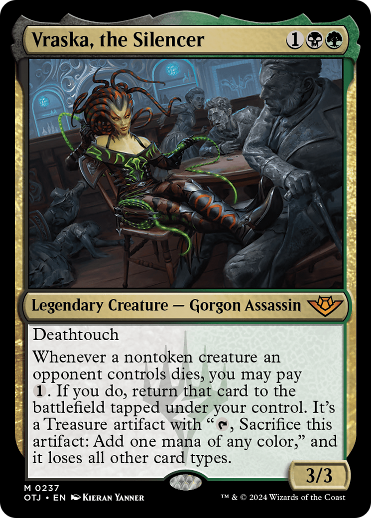 Vraska, the Silencer (OTJ-237) - [Outlaws of Thunder Junction] Foil