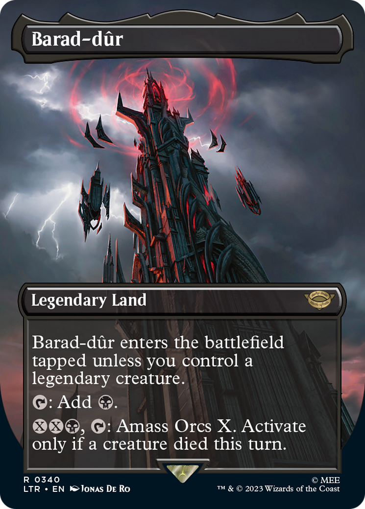 Barad-dûr (LTR-340) - [The Lord of the Rings: Tales of Middle-earth] (Borderless) Foil