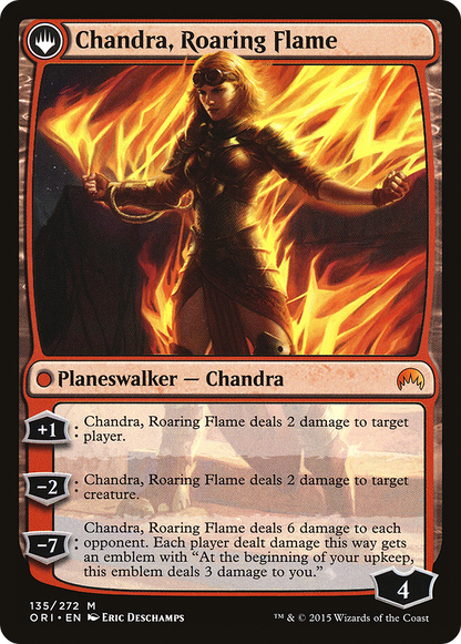 Chandra, Fire of Kaladesh // Chandra, Roaring Flame (ORI-135) - [Magic Origins]