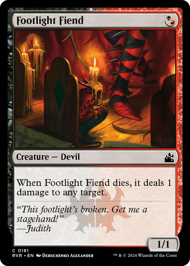 Footlight Fiend (RVR-181) - [Ravnica Remastered]