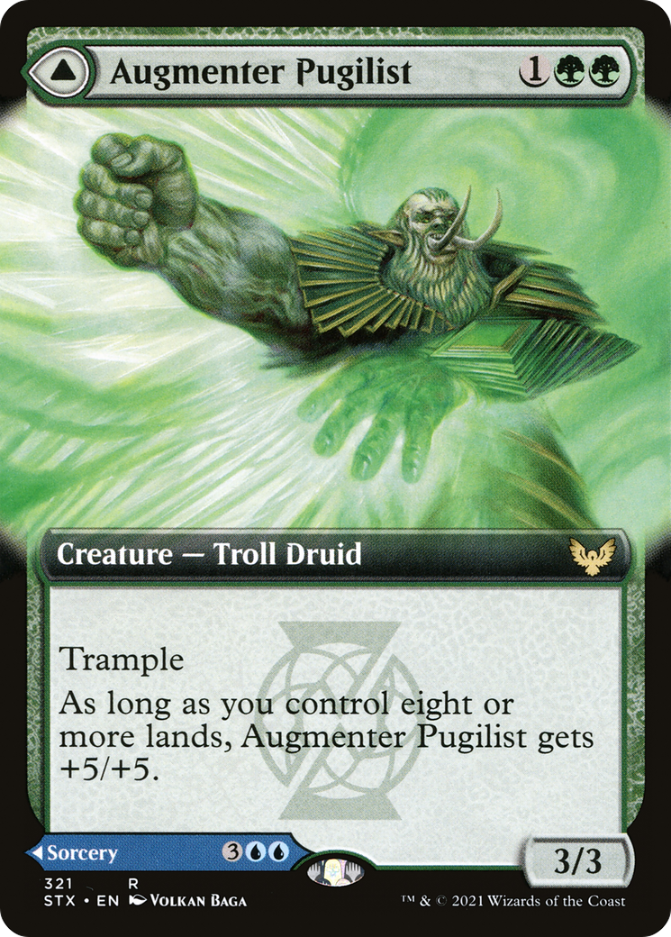 Augmenter Pugilist // Echoing Equation (STX-321) - [Strixhaven: School of Mages]: (Extended Art)