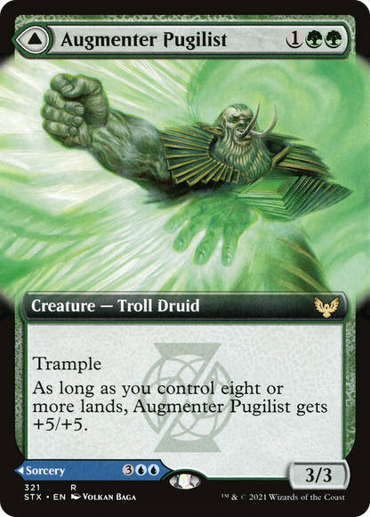 Augmenter Pugilist // Echoing Equation (STX-321) - [Strixhaven: School of Mages]: (Extended Art)