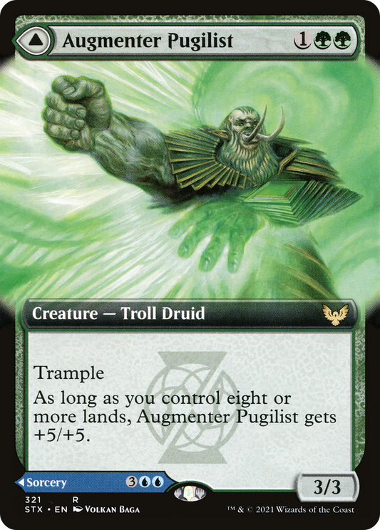 Augmenter Pugilist // Echoing Equation (STX-321) - [Strixhaven: School of Mages]: (Extended Art) Foil