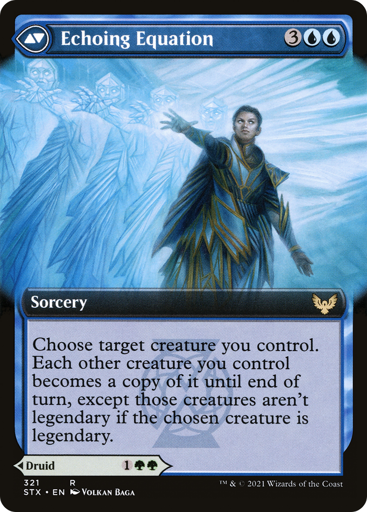 Augmenter Pugilist // Echoing Equation (STX-321) - [Strixhaven: School of Mages]: (Extended Art)