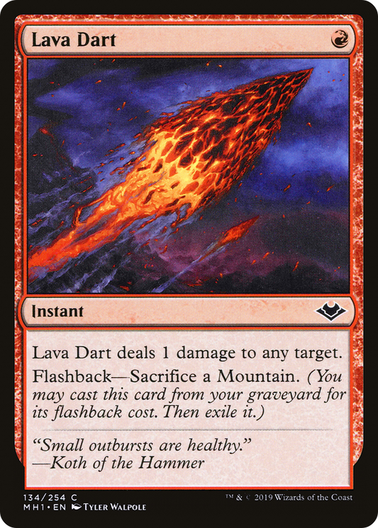 Lava Dart (MH1-134) - [Modern Horizons] Foil