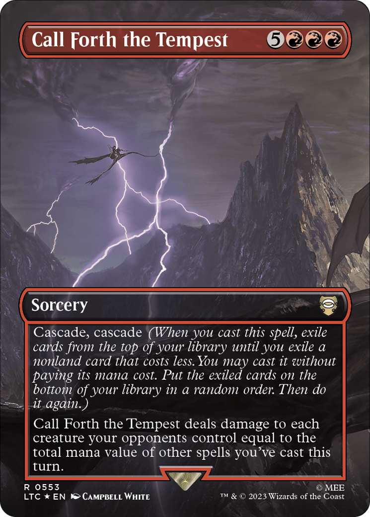 Call Forth the Tempest (LTC-553) - [Tales of Middle-earth Commander] (Borderless) Foil