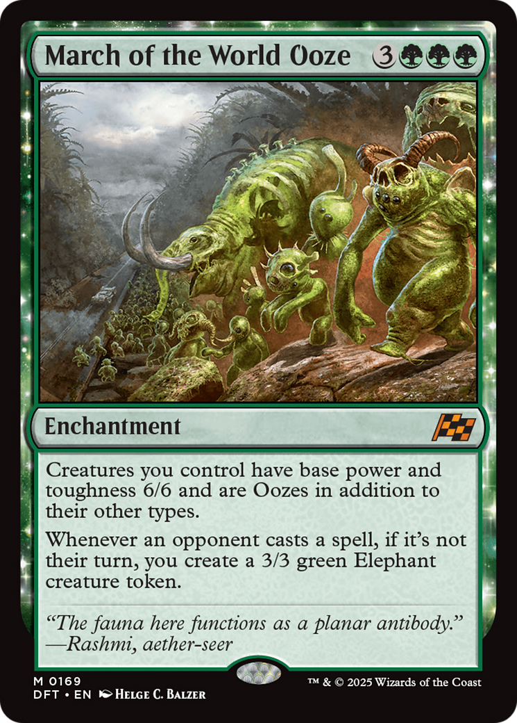 March of the World Ooze (DFT-169) - [Aetherdrift]: (enchantment)