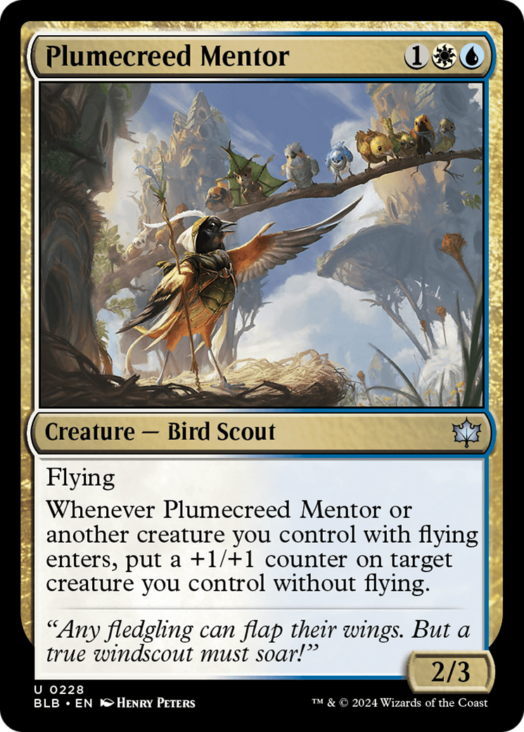 Plumecreed Mentor (BLB-228) - [Bloomburrow] Foil