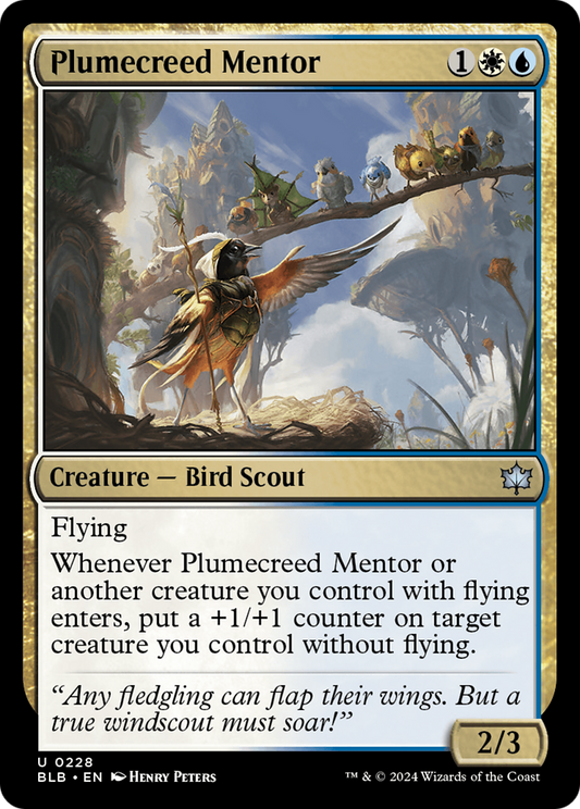 Mentor Plumecreed (BLB-228) - [Bloomburrow] Feuille 