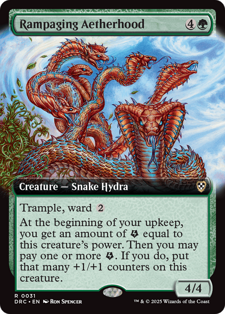 Rampaging Aetherhood (DRC-031) - [Commander: Aetherdrift]: (Extended Art)