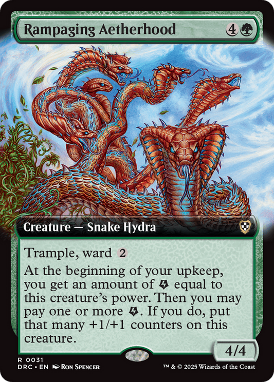 Rampaging Aetherhood (DRC-031) - [Commander: Aetherdrift]: (Extended Art)
