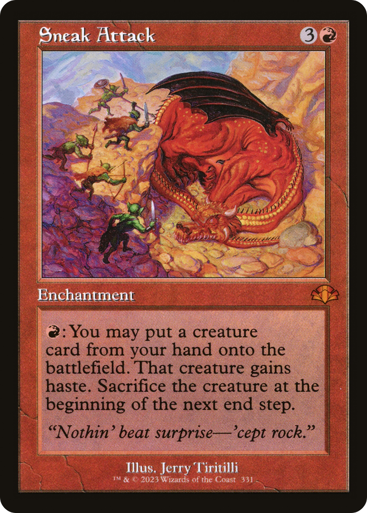 Sneak Attack (DMR-331) - [Dominaria Remastered] Foil