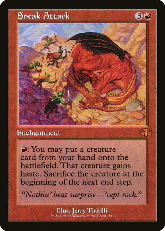 Sneak Attack (DMR-331) - [Dominaria Remastered] Foil