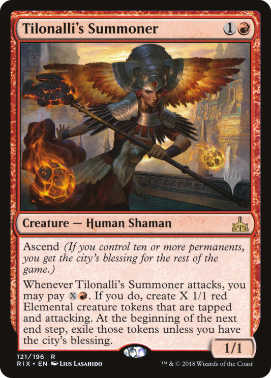 Tilonalli's Summoner (PPM20-121) - [Rivals of Ixalan Promos] Foil