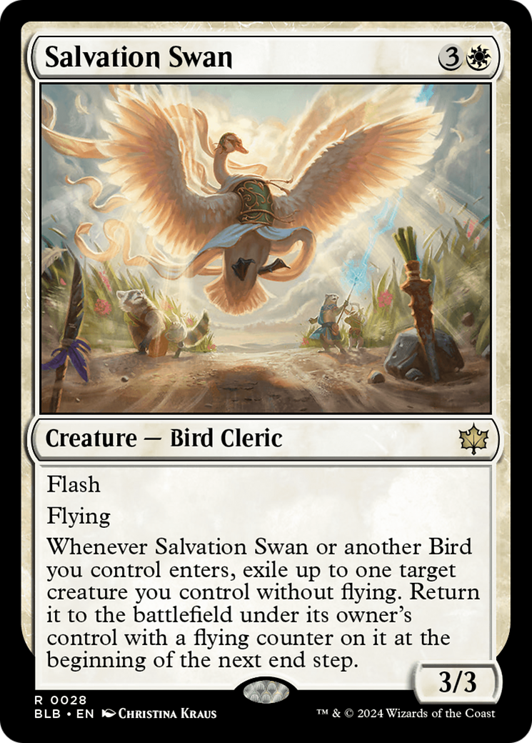 Salvation Swan (BLB-028) - [Bloomburrow] Foil