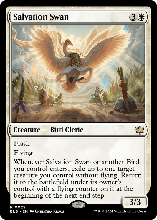 Salvation Swan (BLB-028) - [Bloomburrow] Foil