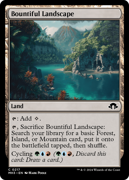 Bountiful Landscape (MH3-217) - [Modern Horizons 3] Foil