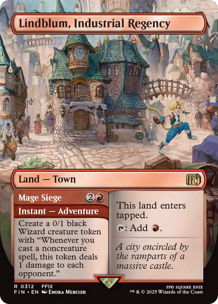 Lindblum, Industrial Regency // Mage Siege (FIN-312) - [FINAL FANTASY] (Borderless) Foil