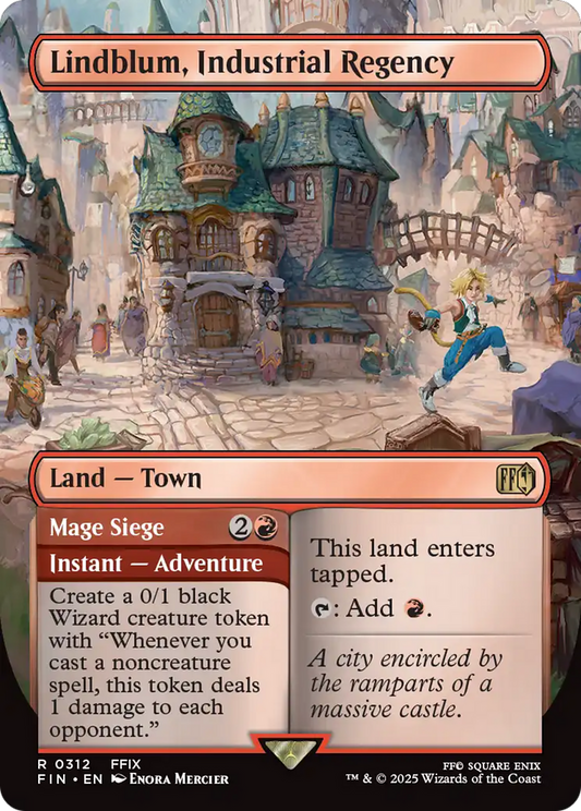 Lindblum, Industrial Regency // Mage Siege (FIN-312) - [FINAL FANTASY] (Borderless) Foil