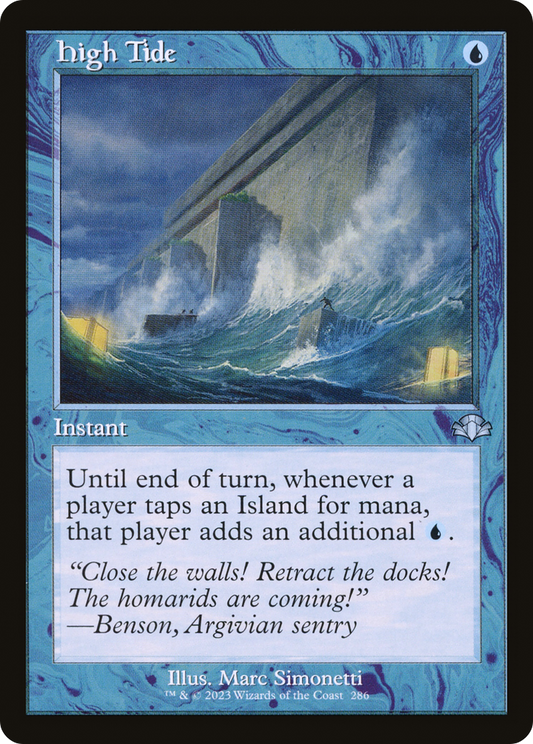 High Tide (Retro Frame) (DMR-286) - [Dominaria Remastered] Foil