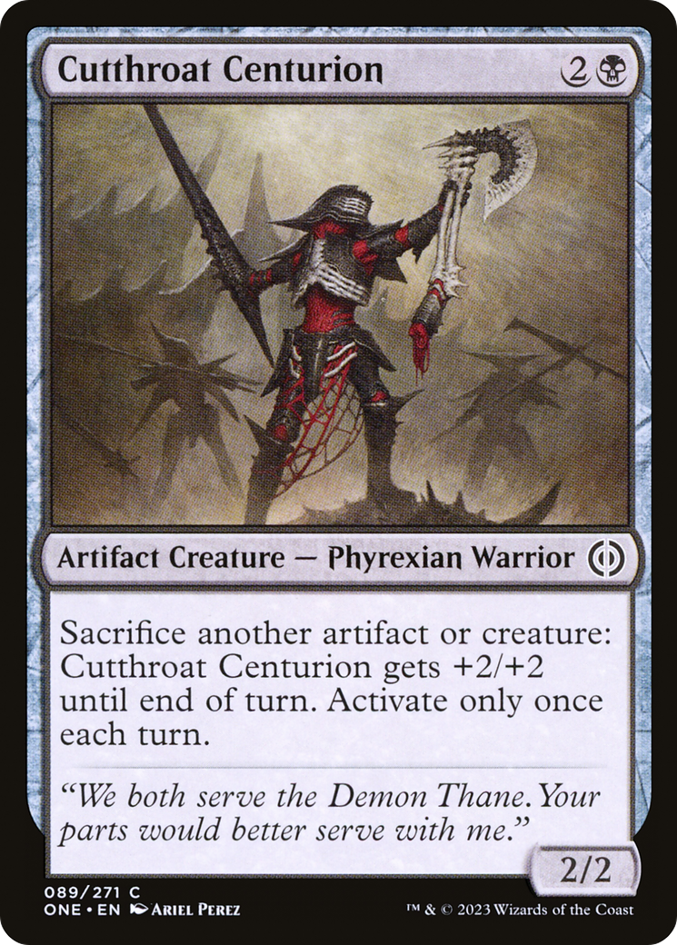 Cutthroat Centurion (ONE-089) - [Phyrexia: All Will Be One] Foil