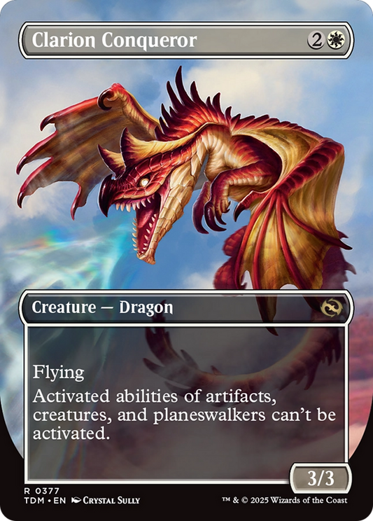Clarion Conqueror (Borderless) (TDM-377) - [Tarkir: Dragonstorm] (Borderless)