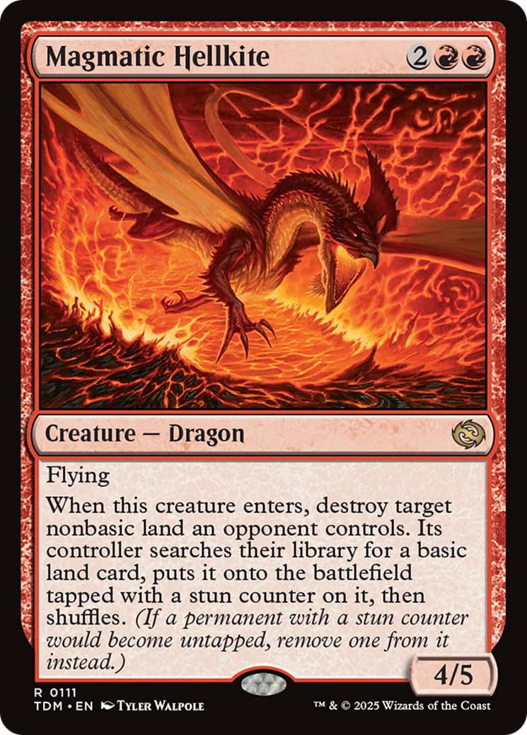 Magmatic Hellkite (TDM-111) - [Tarkir: Dragonstorm] Foil