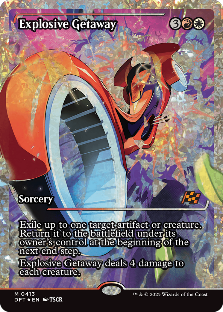 Explosive Getaway (DFT-413) - [Aetherdrift]: (Showcase) Foil