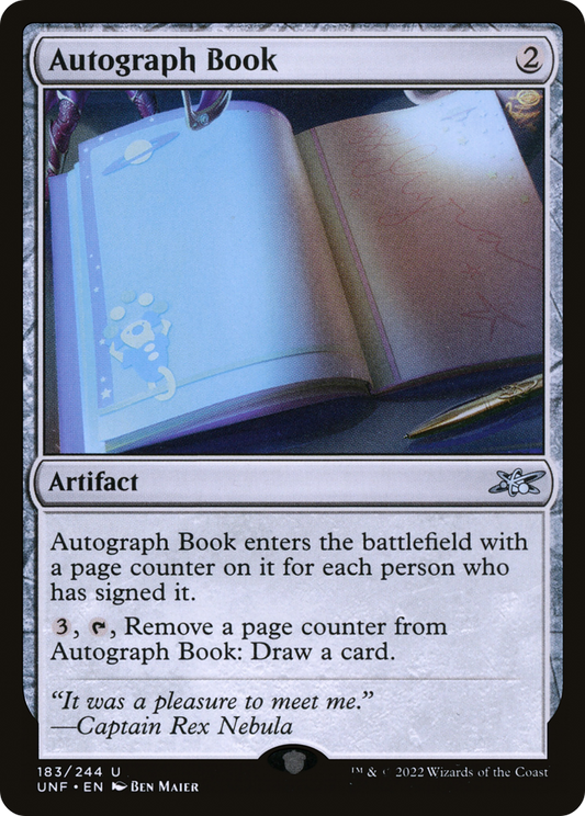 Autograph Book (UNF-183) - [Unfinity] Foil