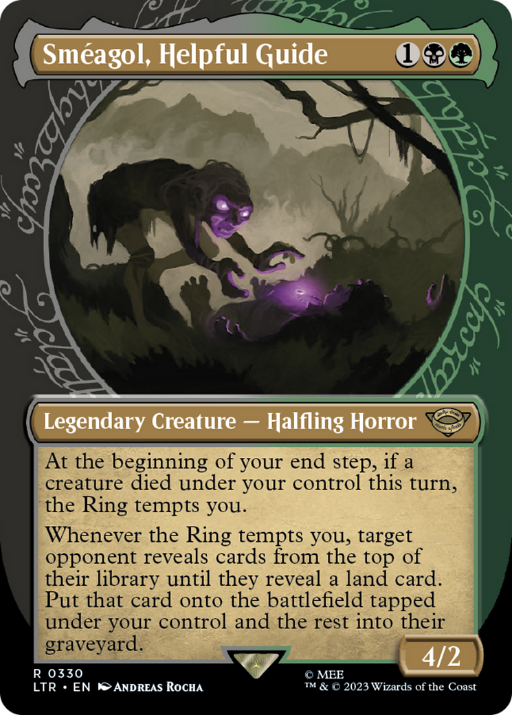 Sméagol, Helpful Guide (LTR-330) - [The Lord of the Rings: Tales of Middle-earth]: (Showcase) (Borderless) Foil