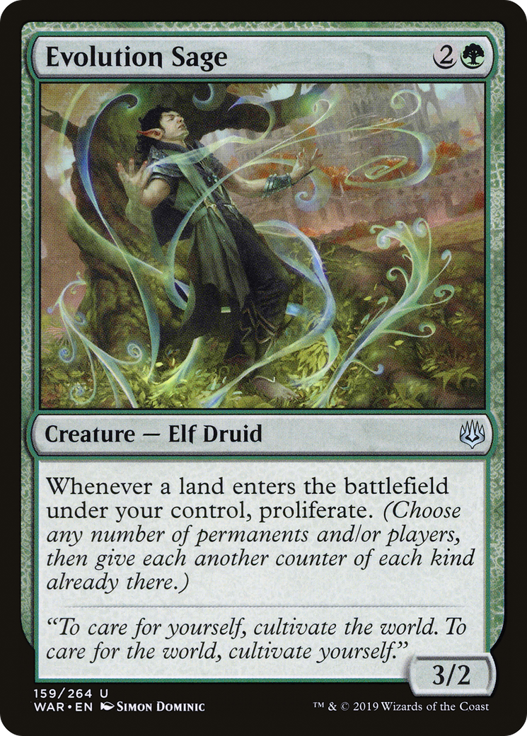 Evolution Sage (WAR-159) - [War of the Spark] Foil