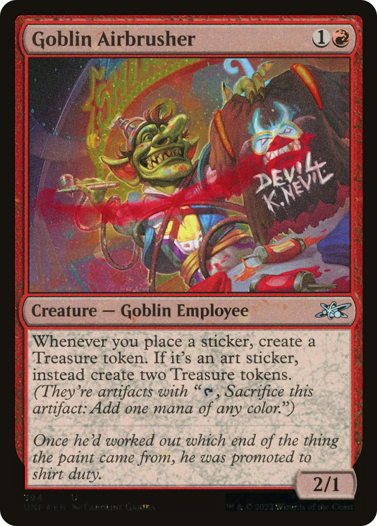 Goblin Airbrusher (UNF-394) - [Unfinity] Foil
