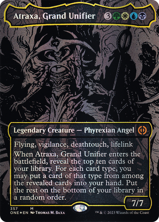 Atraxa, Grand Unifier (ONE-357) - [Phyrexia: All Will Be One] (Borderless) Foil